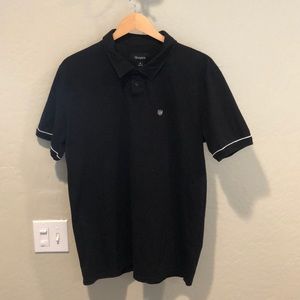 Brixton Large - Carlos S/S Polo Knit - Black
